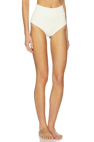 Montce High Rise Bikini Bottom in Cream
