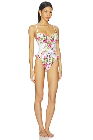 Montce Devin Ruffle One Piece in Pink