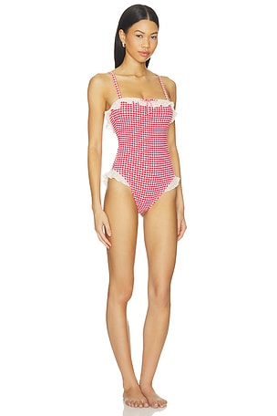 Montce Jacelyn Ruffle One-piece in Red
