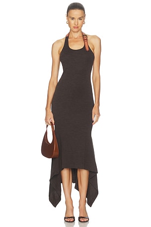 Leather Belt Dress Monse