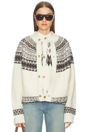 Fold-Up Fair Isle Cardigan Monse