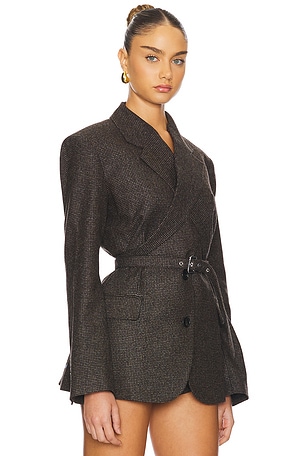 Monse Criss Cross Jacket in Brown