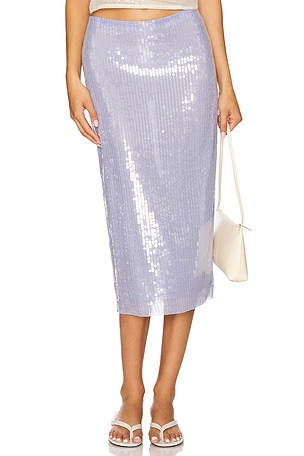 Sheer Sequin Pencil Skirt Monse