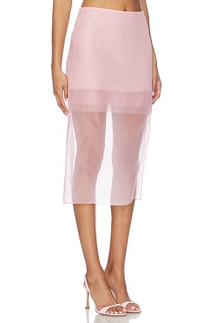 Monse Organza Pencil Skirt in Pink