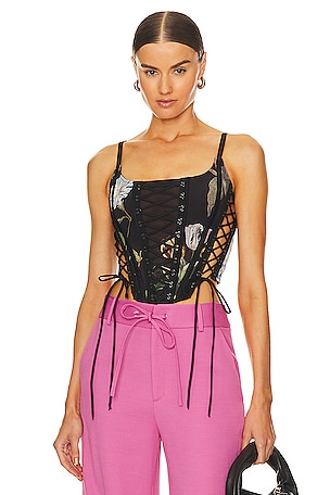 Print Laced Bustier Monse