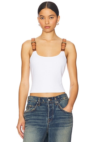 Leather Strap Tank Top Monse