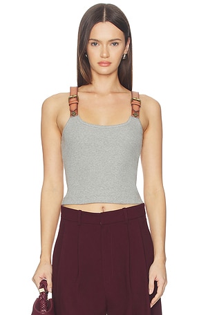 ТОП LEATHER STRAP TANK Monse
