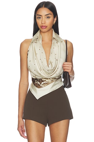 Printed Halter Top Monse