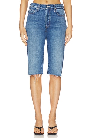 The Kick It Half N Half Fray Short MOTHER