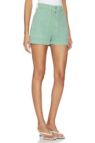 MOTHER The Detour Short in Green