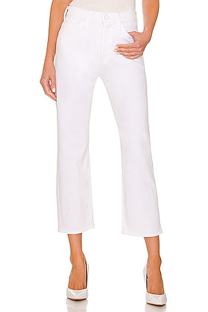 L'AGENCE Kendra High-Rise Cropped Flare Jean In Vintage White