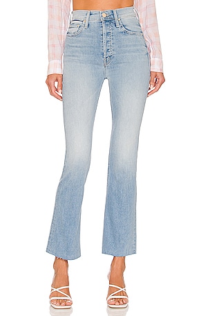【MOTHER】tripper ankle fray high-rise straight-leg ジーンズ MOTHER Denim Tripper Ankle Fray in All Over the Map