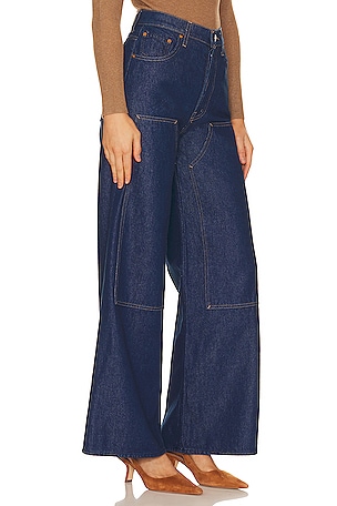 MOTHER SNACKS! The Bee's Knees Double Dip Skimp in Denim-Dark