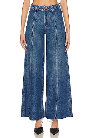 spanx seamed front wide leg jeans vintage indigo｜TikTok Search