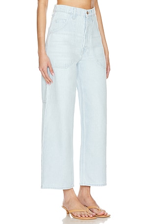 MOTHER High Waisted Smoothie Carpenter Ankle in Blue