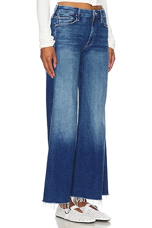 MOTHER Petite Lil' Roller Fray in Denim-Dark