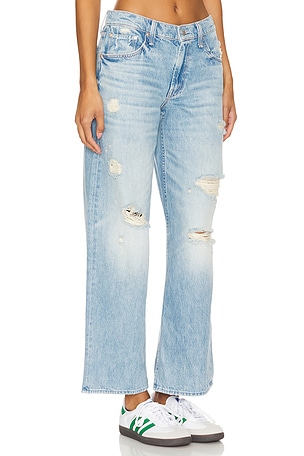 MOTHER The Down Low Spinner Hover in Denim-Light. Size 34. Also