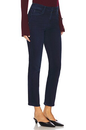 MOTHER The Mid Rise Dazzler Ankle Jeans in Denim-Dark