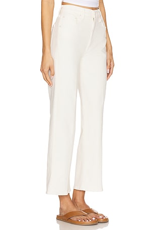 MOTHER The Rambler Zip Ankle in Cream