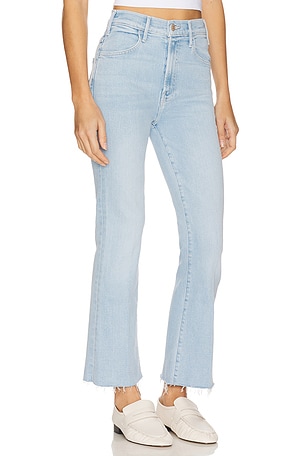 MOTHER The Hustler Ankle Fray Jeans in Blue