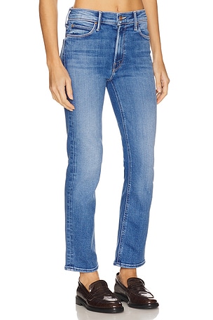 MOTHER The Mid Rise Dazzler Crop in Blue