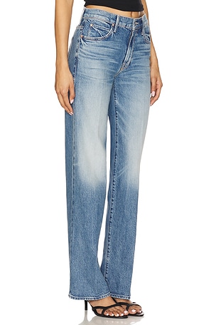 MOTHER Petite Lil' Mid Rise Tunnel Vision Sneak in Blue