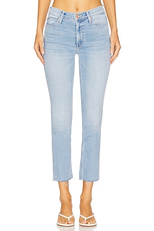 Petite Lil' Mid Rise Dazzler Ankle Fray in Blessing MOTHER