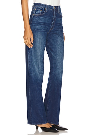 MOTHER The Lasso Sneak Jeans in Blue. Size 34. Also