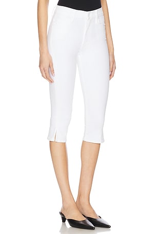 MOTHER The Stunner Zip Bunny Snip Jeans in White