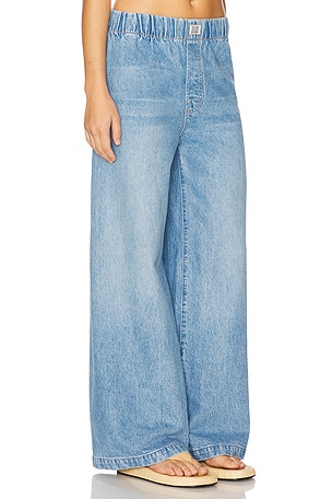 MOTHER The Kitchen Drawer Skimp Jeans in Blue. Size XL. Also