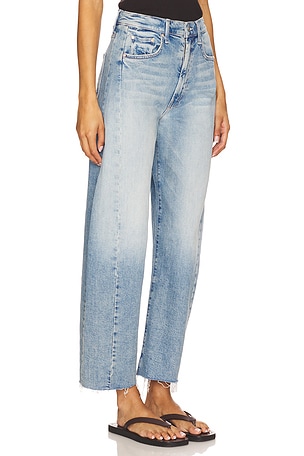 MOTHER The Half Pipe Ankle Fray in Blue