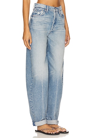 MOTHER The Fangirl Button Skimp Cuff in Blue. Size 34. Also