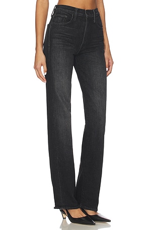 MOTHER The Rambler Zip Heel Jeans in Black