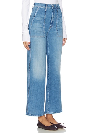 MOTHER The Stitch Maven Flood Jeans in Blue. Size 34. Also