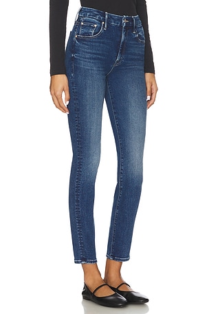 MOTHER High Waisted Looker Jeans in Blue