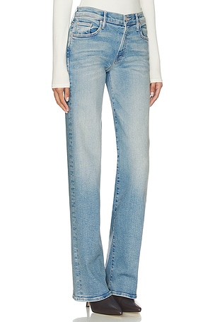 MOTHER The Mid Rise Maven Sneak Jeans in Blue. Size 30. Also