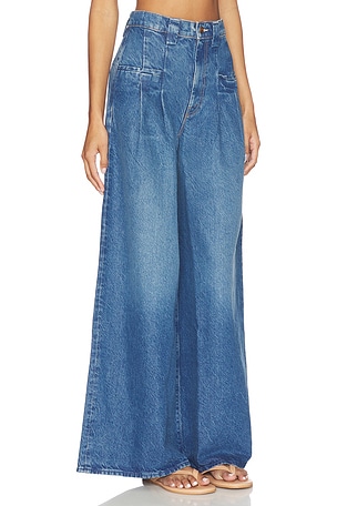 MOTHER The Double Prep Sugar Cone Skimp Jeans in Navy