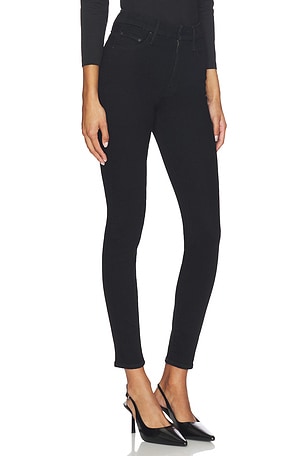MOTHER High Waisted Looker Jeans in Black