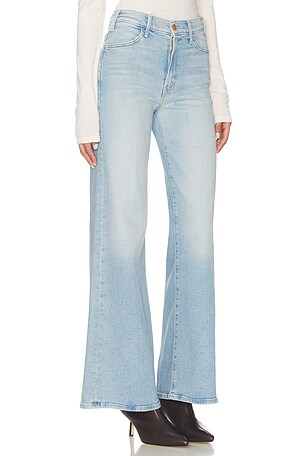 MOTHER The Hustler Roller Sneak Jeans in Baby Blue