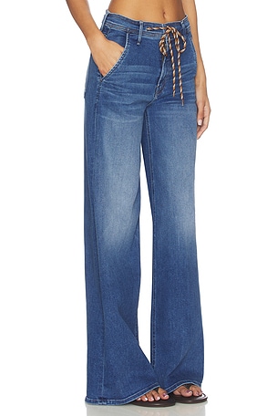MOTHER The Drawn Undercover Prep Sneak Jeans in Blue