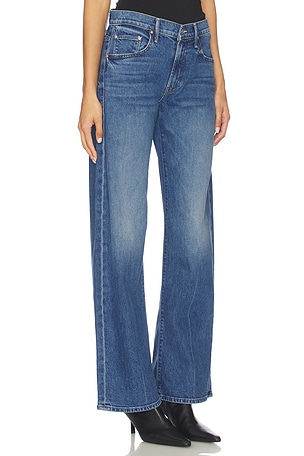 MOTHER The Mid Rise Lasso Sneak Jeans in Blue