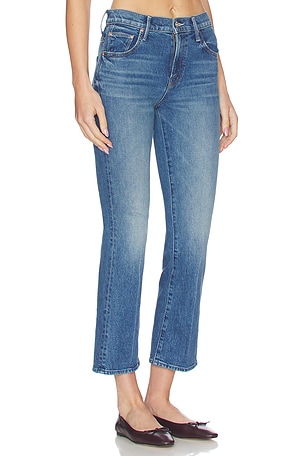 MOTHER Petite Insider Ankle Jeans in Blue