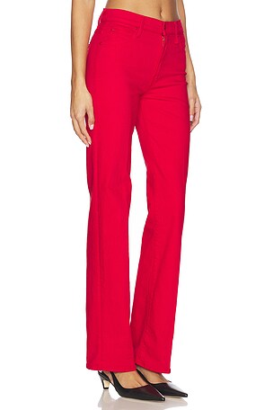 MOTHER The Kick It Jeans in Red. Size 34. Also