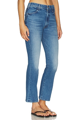 MOTHER The Hustler Flood Jeans in Navy