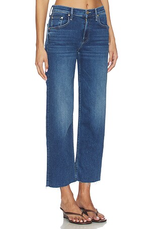 MOTHER The Newbie Ankle Fray Jeans in Blue