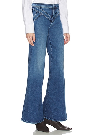 MOTHER The Criss Cross Roller Heel Jeans in Blue