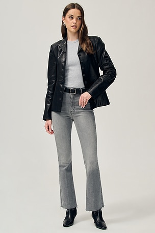 High Waisted Weekend Fray Jeans MOTHER