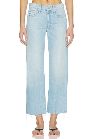The Mid Rise Rambler Zip Ankle Fray Jeans MOTHER