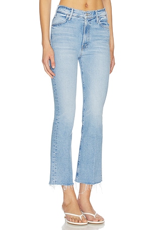 MOTHER The Hustler Ankle Fray Jeans in Blue