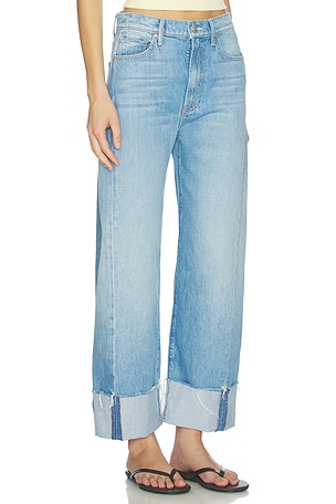 MOTHER The Half-pipe Ankle Cuff Fray Jeans in Blue